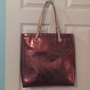 Michael Kors copper/bronze bag, leather handles